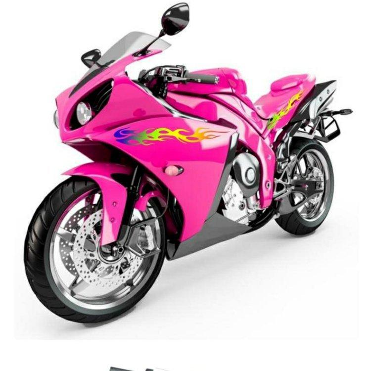 2PCS Symphony flame sticker motorcycle sticker electric car sticker motorcycle accessories accessoires moto