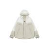 New Balance Logo Embroidered Colorblock Hooded Jacket Couple Style White Unisex 5AC14103-BEI