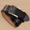 Belt for Men's Genuine Leather Simple Belt for Middle Aged and Young People Versatile Pin Buckle Belt