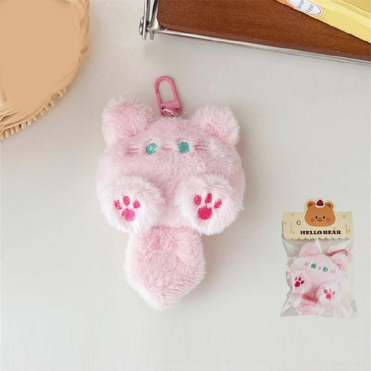 Cuddly Cat Plush Keychain Plush Cartoon Animal Ornament For Teens Girls Backpack Jewelry Decoration