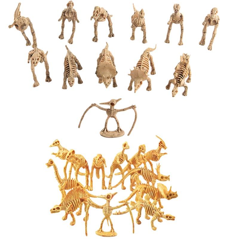 Realistic Dinosaur Skeleton Model Toy 12 Types Of Archaeological Excavation Dinosaur Skeletons