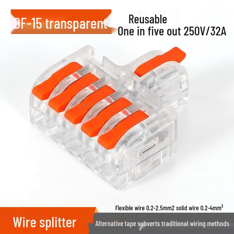 Mini Docking Model: 1 Input to 2/3/4/5 Outputs, Color Handle DF-12/13/14/15 for Home Use