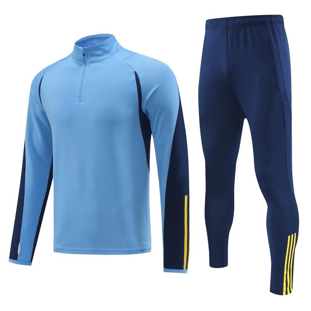 Light Version Football Jersey Training Jersey Long-Sleeved Half-Pull Autumn And Winter Jersey Club Game Adult Suit To Undertake