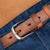 Leather Belt First Layer Cowhide Retro Versatile Tree Paste Leather Pin Buckle Retro Belt Middle-Aged And Young Men'S Belt