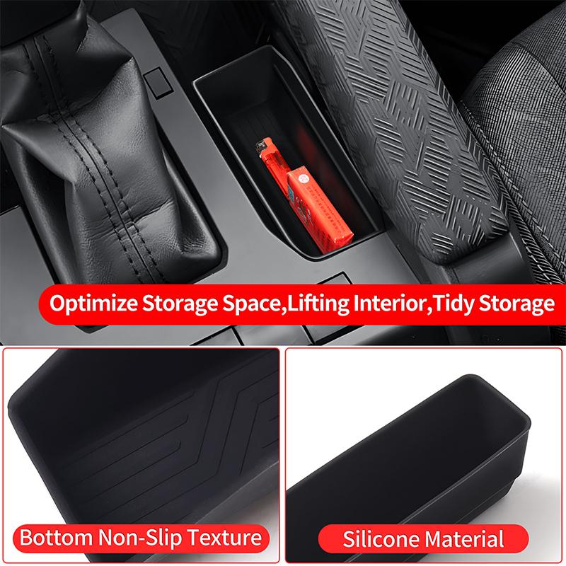 For Toyota 4Runner Tacoma 2024 2025 2026 Central Control Silicone Storage Pad Dust-Proof Car Interior Protective Accessories