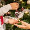 Vianočný adventný kalendár 2024 obsahuje 24 vianočných akrylových dekorácií Kalendár príchodu Vianočné odpočítavanie s príveskami s prekvapením