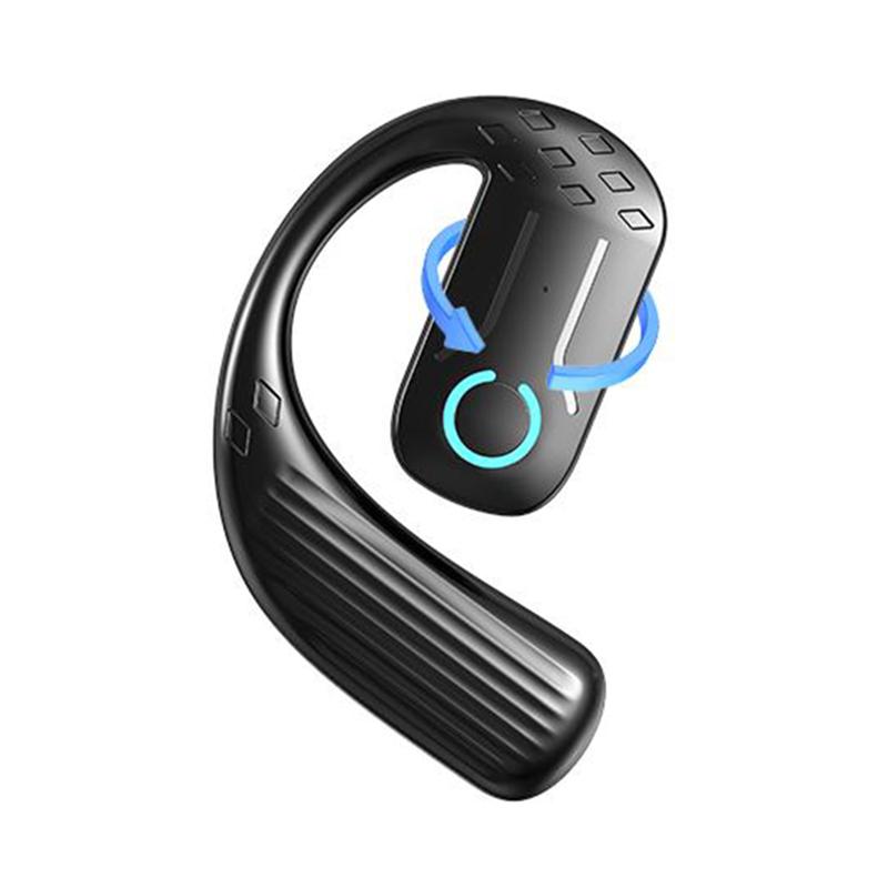 180° Rotation Single Headphone For Left and Right Ear Ear-Hook Headset HiFi Music HD Microphone Low Latency Transmission