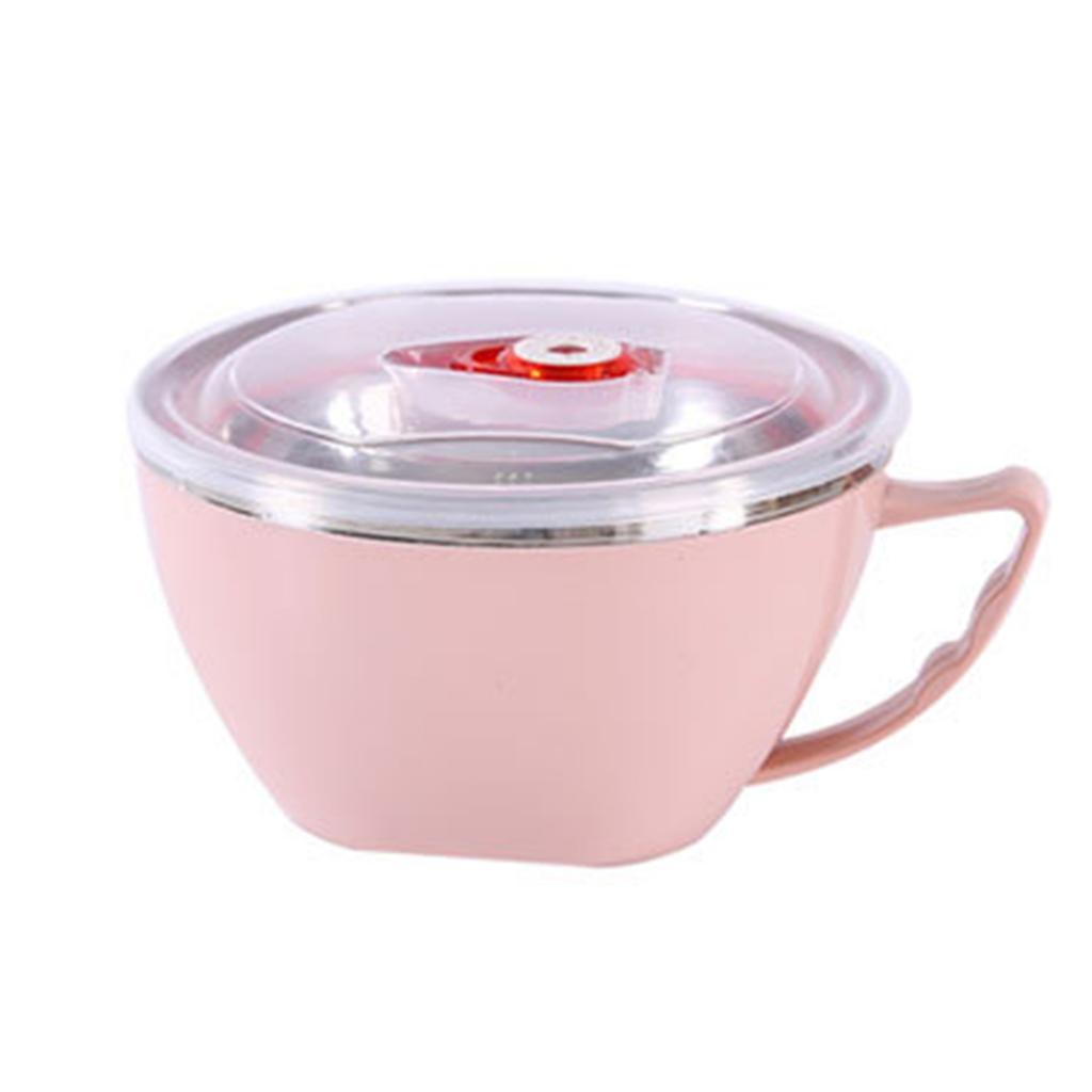 Anti-Scald Instants Noodle Bowl With Lid Multi-Purpose Food Container For Home Kitchen