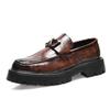 5326 leather shoes summer new men's leather shoes platform loafers heightening casual leather shoes, foreign trade