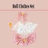 Doll Clothes Compatitable with Labubu 6.7 Inches Cute Doll Dress Up Clothes Doll Accessories for Labubu Plush Doll(NO Doll)