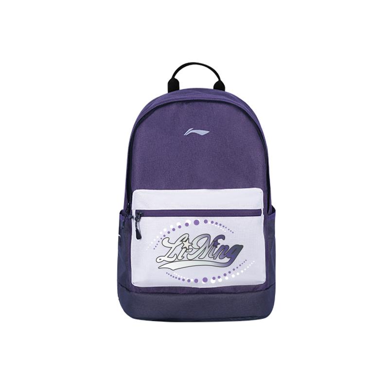 Li Ning Polyester Backpack Unisex Purple YBSU167-3A4