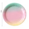 Rainbow Tableware Set for Birthday Party Decorations Rainbow Tableware Paper Plates Cups Napkins Tablecloth Dinner Disposable