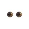 Simple Autumn And Winter Maillard Tiger'S Eye Stone Stud Earrings, Temperament Earrings   High-End Earrings Women