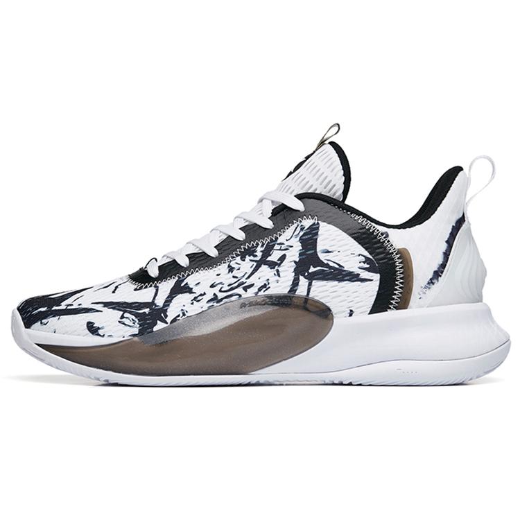 

new Anta Light Cavalry 5 Cushioning Anti Slip Wear Resistant Breathability Low Top Basketball Shoes Men s White Black 41