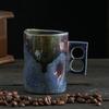Premium Elegant Vintage Handmade Stoneware Reactive Glaze Irregular Coffee Mug for Home Homestay Office Desk Tabletop Art Decors