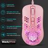 383 Gaming Mouse Lightweight Hollow Honeycomb Hole RGB USB Wired Mice 2400 DPI 6 Buttons Optical Mice for PC