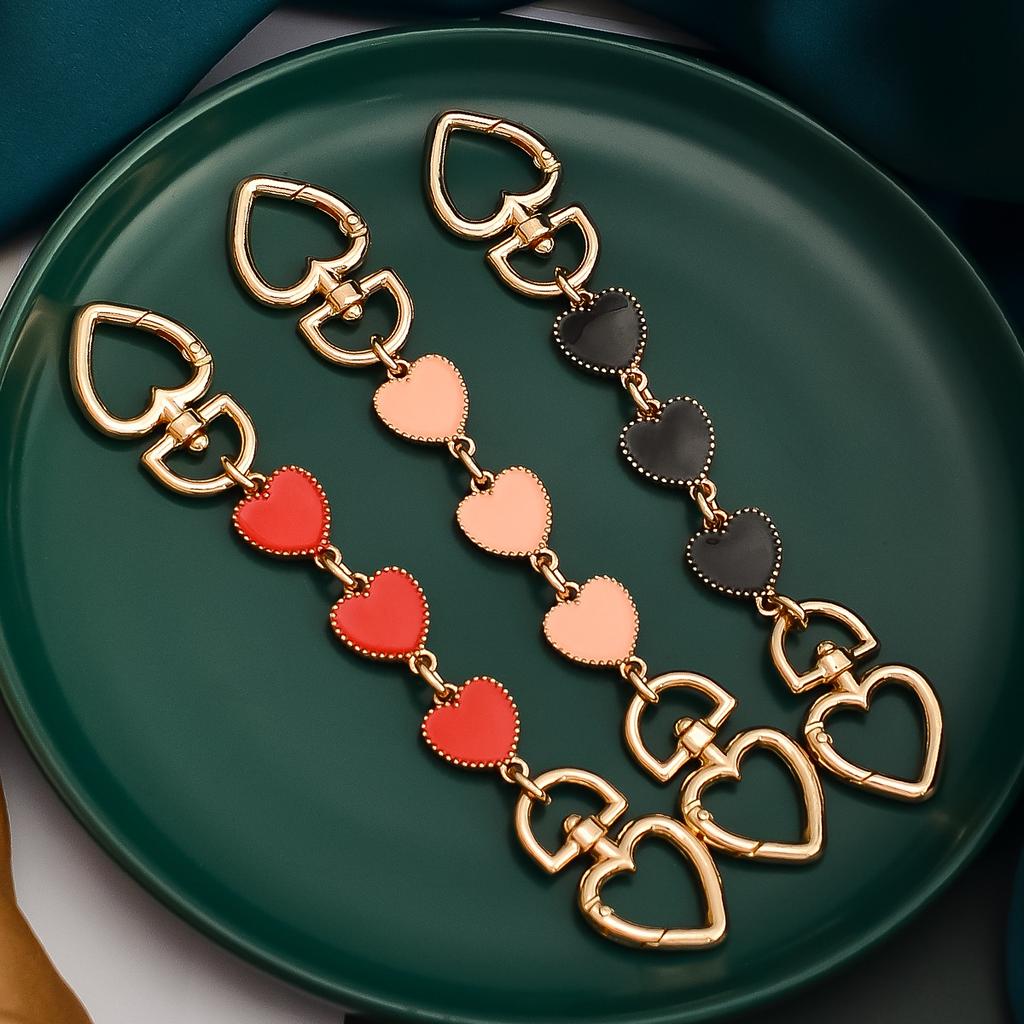 Bag Extension Chain Pearl Metal Accessories Love Buckle With One Shoulder Mahjong Armpit China-Chic Style