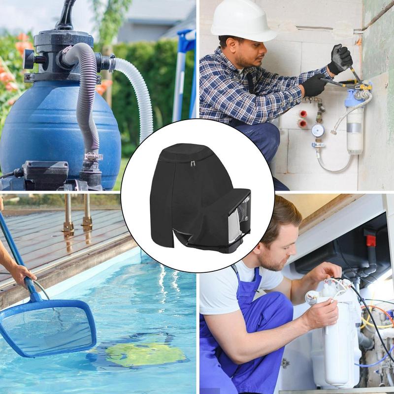 Waterproof and UV Resistant Above Ground Pool Pump Cover OxfordCloth Sand Pool Pump Cover Leakproof Sand Filter Protective Cover