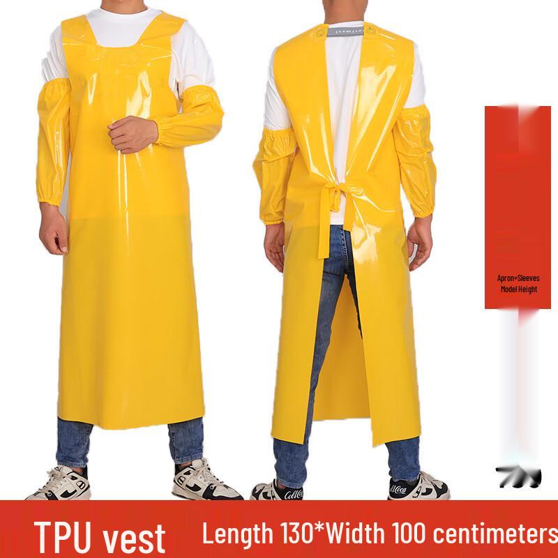 Jiemengzhe Thickened TPU Waterproof Vest Apron