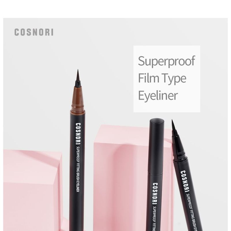 Cosnori Superproof Fitting Brush Eyeliner - 3 Colors