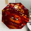 Five Nights At Freddy's3 Print Automatic Umbrella, 8 Rib Iron Frame, Plastic Handle, Suitable for Outdoor Travel &Daily , Ideal Gift