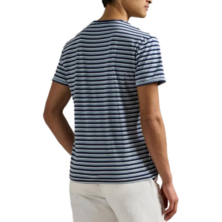 Polo Ralph Lauren Striped Crew Neck Short Sleeve T-Shirt Men Tops 710964720001