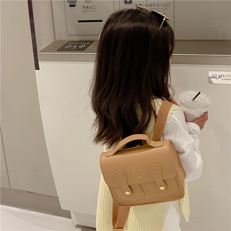 Bag Kids Bear Casual Backpack Pu Material With Shockproof And Design Lightweight