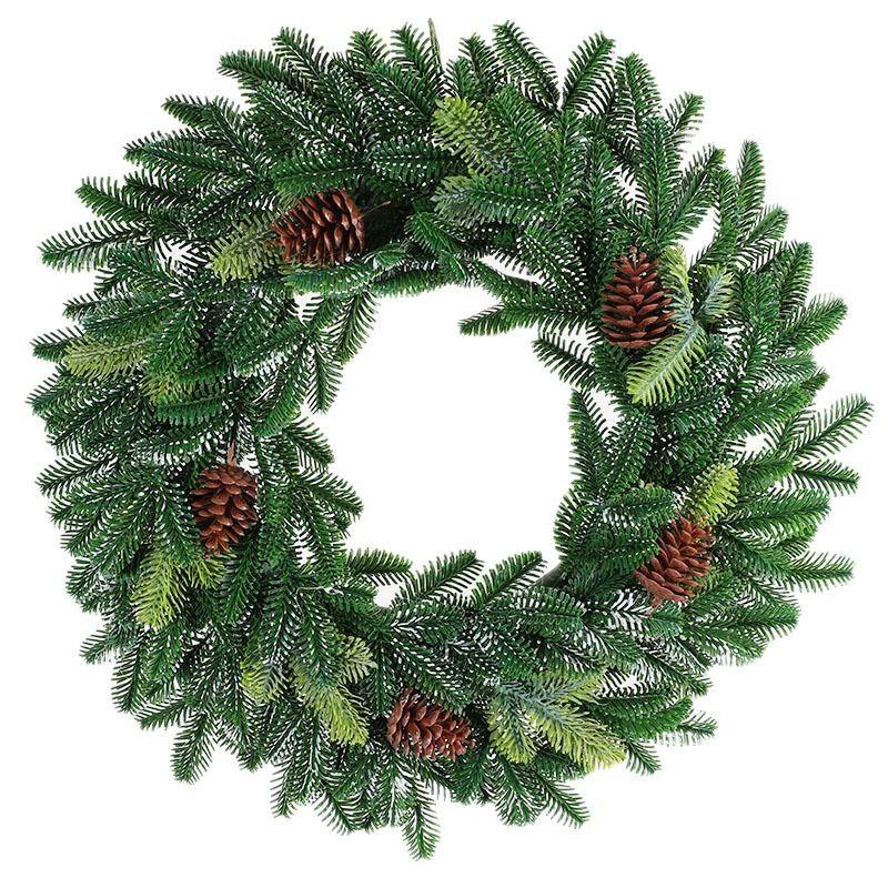 50Cm Artificial Pe Wreath Spring Festival Wreath Christmas Easter Decorations Door Hanging American Country Christmas Tree