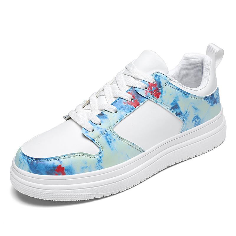 Men's Fashion Sports Shoes Comfortable Flat Bottom 2024 New Outdoor Casual Shoes Street Blue Trendy Skateboarding Shoes