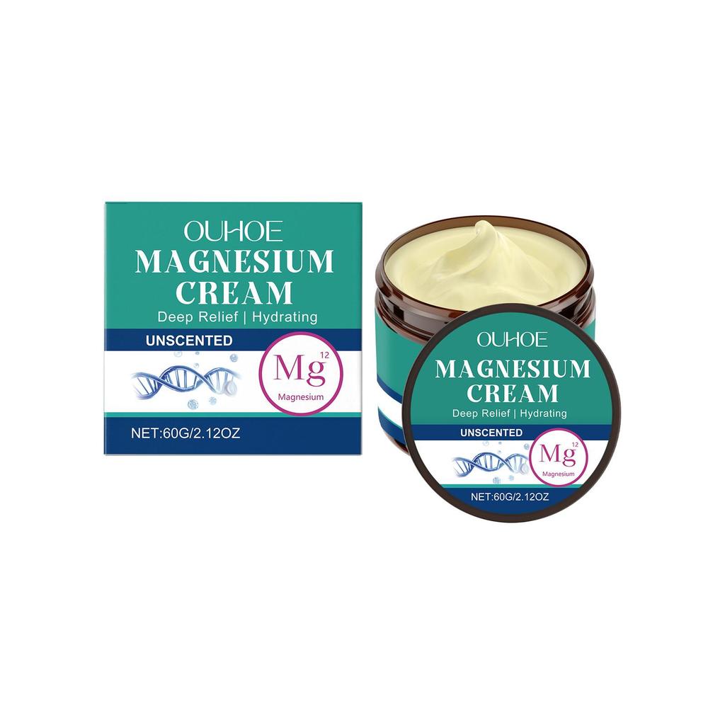Body Soothing Magnesium Cream Relieves Wrist and Knee Joint Discomfort Gentle Ingredients Daily Massage Care