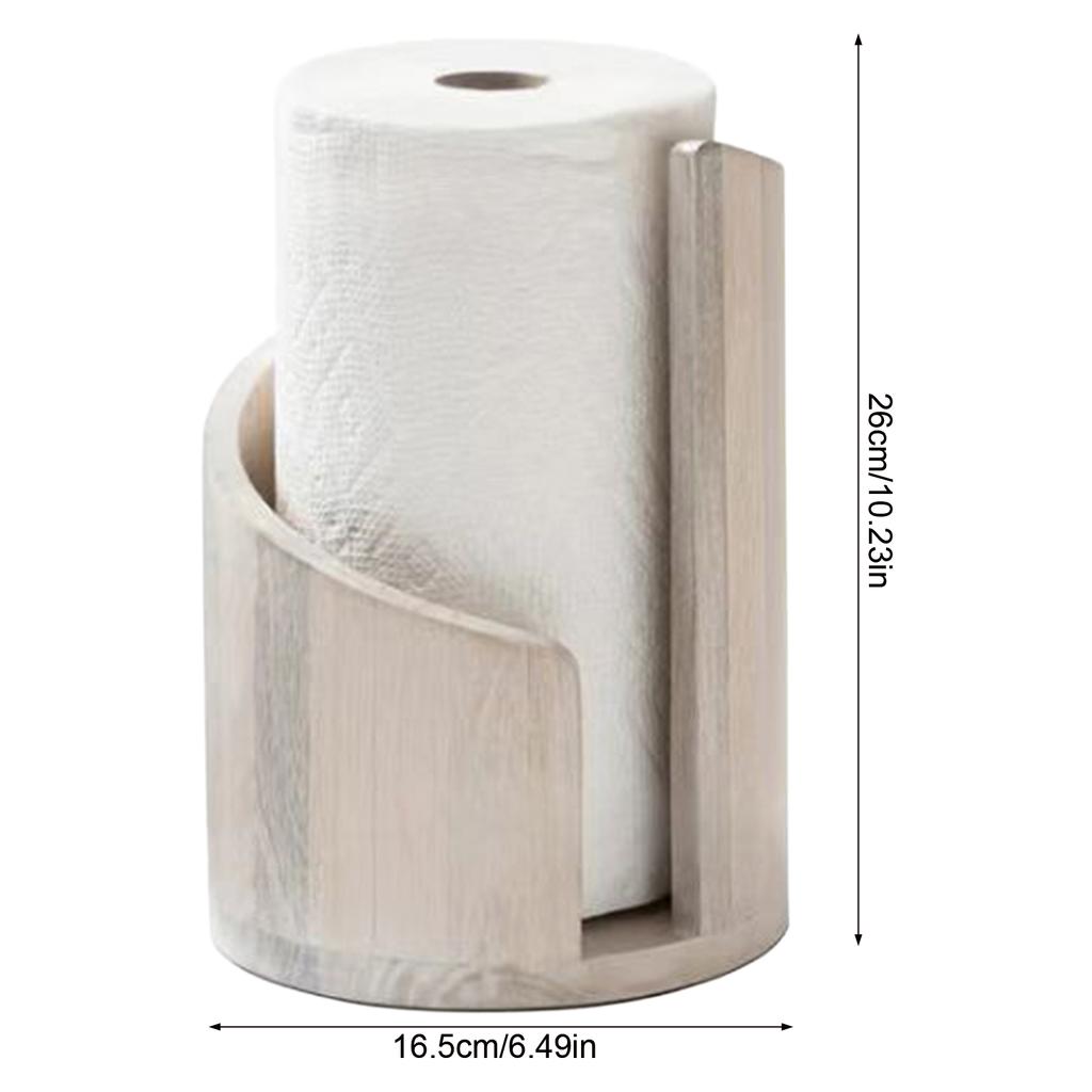 Dřevěný držák na papírové utěrky na stůl Držák na role papíru Organizér s protiskluzovou základnou Dávkovač ubrousků pro koupelnu Kuchyňský stůl