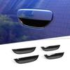 4pcs Exterior Door Handle Bowl Cover Trim Bezels For Dodge Charger 2015+ Black