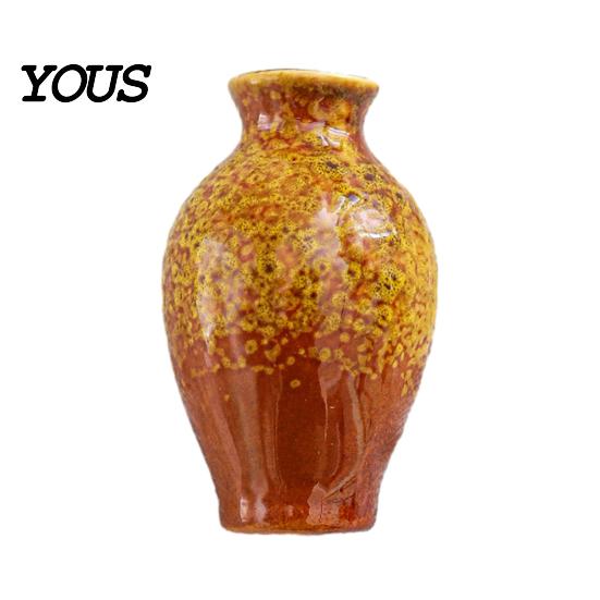 Locker Magnet Mini Ceramic Vase Refrigerator Magnet, 3D Chinese Style Flower Kitchen Decoration Fridge Home Office