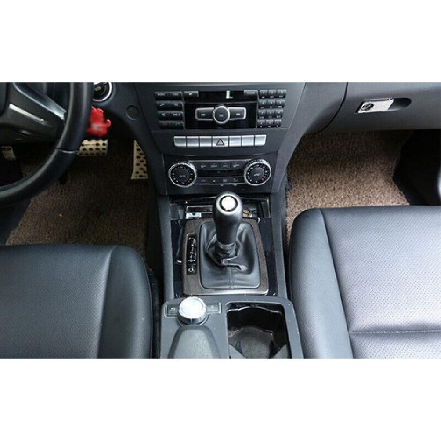 Oak Wood Grain Central Console Gear Shift Cover Trim For Benz 2008-2014 C-Class