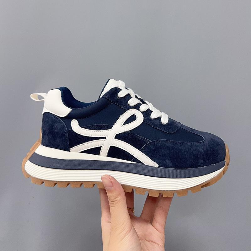 Inner heightening platform retro dad shoes women's 2025 autumn new sports shoes casual shoes German training shoes Forrest Gump shoes women