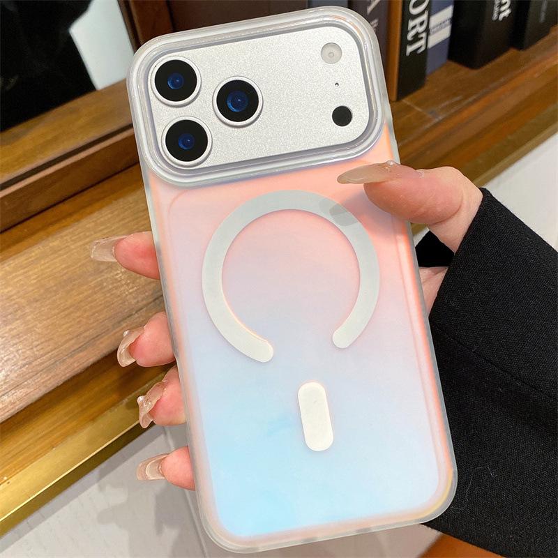 Gradient Laser IMD Phone Case for iPhone 17 Pro Max, Fits Colorful Models 16/15/14/13