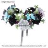 Butterfly Hair Bands Festive Flower Garland Ornament Skull Top Hair Accessories Intricate Artificial Flower Headwear For