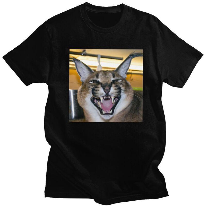 

Custom Big Floppa Caracal Cat Funny Meme T Shirt Men Short-Sleeve T-shirt Casual Tee Tops Pure Cotton Slim Fit Tshirts Merch ... S разноцветный