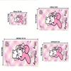 1pc Sanrio Kuromi Mermaid Printed Office Carpet Rectangle Rug Under The Table,Perfect Room Decor for Living Room, Bedroom, Kitchen, Non-slip Floor Mat