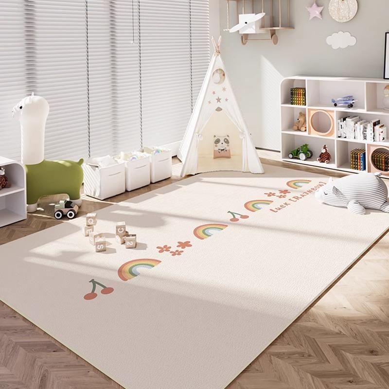 

Children s Room Carpet Bedroom Cartoon Learning Reading Area Floor Mat Baby Climbing Mat Bedside Carpet Living Room 140×200cm