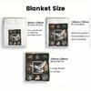 Pigeons Ornate Frames 2D Flat Pattern Flannel Blanket, High Quality All Seasons, Home Decor, Warmth and Comfort, Perfect for Christmas Gifts.