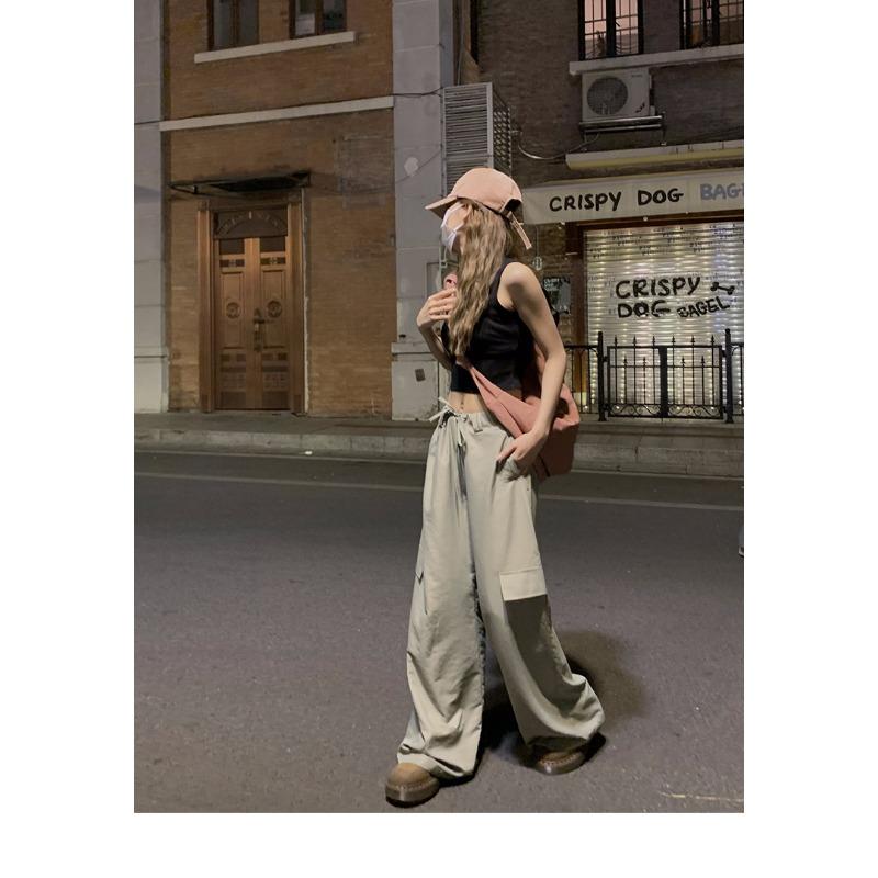 Sport-Baumwoll-Camisole mit integriertem BH, einfarbig gestricktes ärmelloses Top für Damen