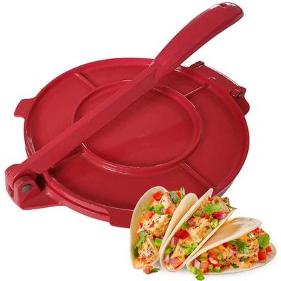 8 inç Taşınabilir Pasta Makinesi Alüminyum yapışmaz Tortilla Mutfak Pres Tava Aracı