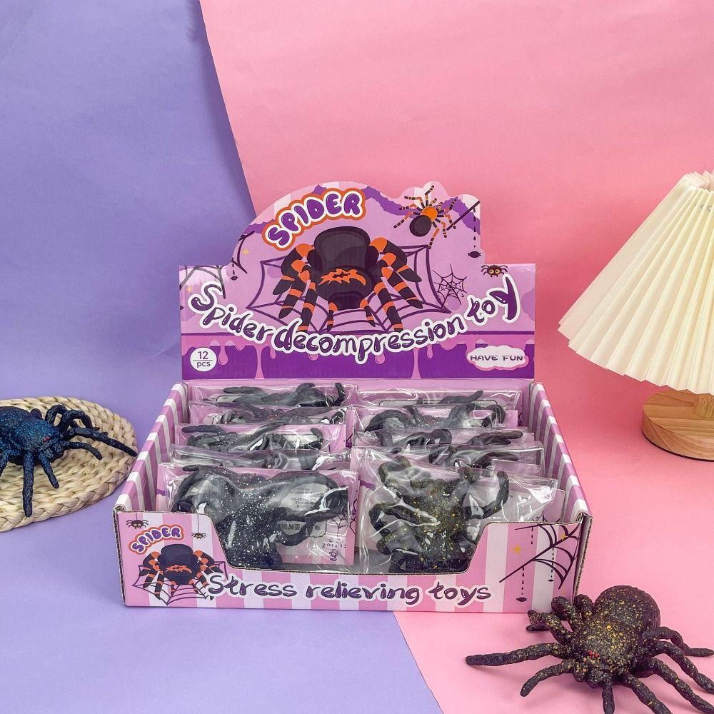 Soft Simulation Spider Model Slow Rebound Spider Squeeze Toy Funny Prank Toy Kids