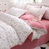 New Spring Duvet Cover Class A Double Yarn Printed Knitted Cotton 3-4 Piece Quilt Bed Sheet Pillowcase Small Fresh Bedding