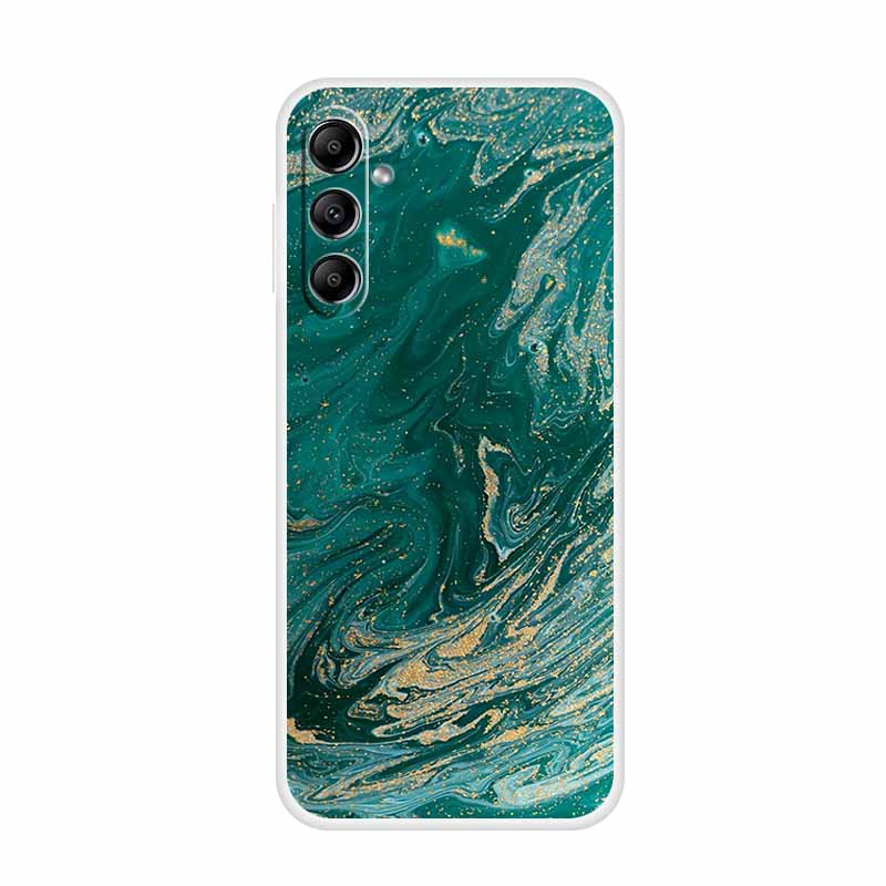 For Samsung Galaxy A14 A34 A54 5G Marble Soft Case Silicone TPU Phone Back Cover Coque for Samsung A 54 34 14 4G Cartoon Fundas