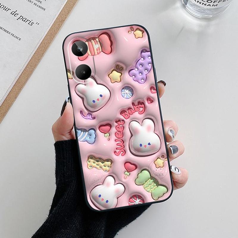 Für Realme 10 4G Hülle Lieblicher Panda Blume Weiche Silikon Handyhülle Für Realme 10 Pro+ Plus Funda Coque Realme10 Pro Plus Capa