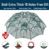 Foldable Thickened Fish and Shrimp Trap Net for Outdoor Fishing.