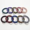 5 Stück Armband-Schlüsselanhänger Umweltfreundlicher Dehnbarer Kunststoff Flexibles Spiral-Handgelenkband für Kinder