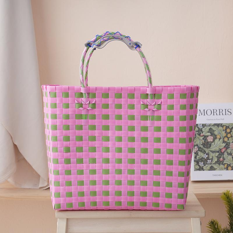 Овощная корзина, плетеная сумка ручной работы, женская дорожная универсальная сумка, сувенир, пляжная сумка большой вместимости